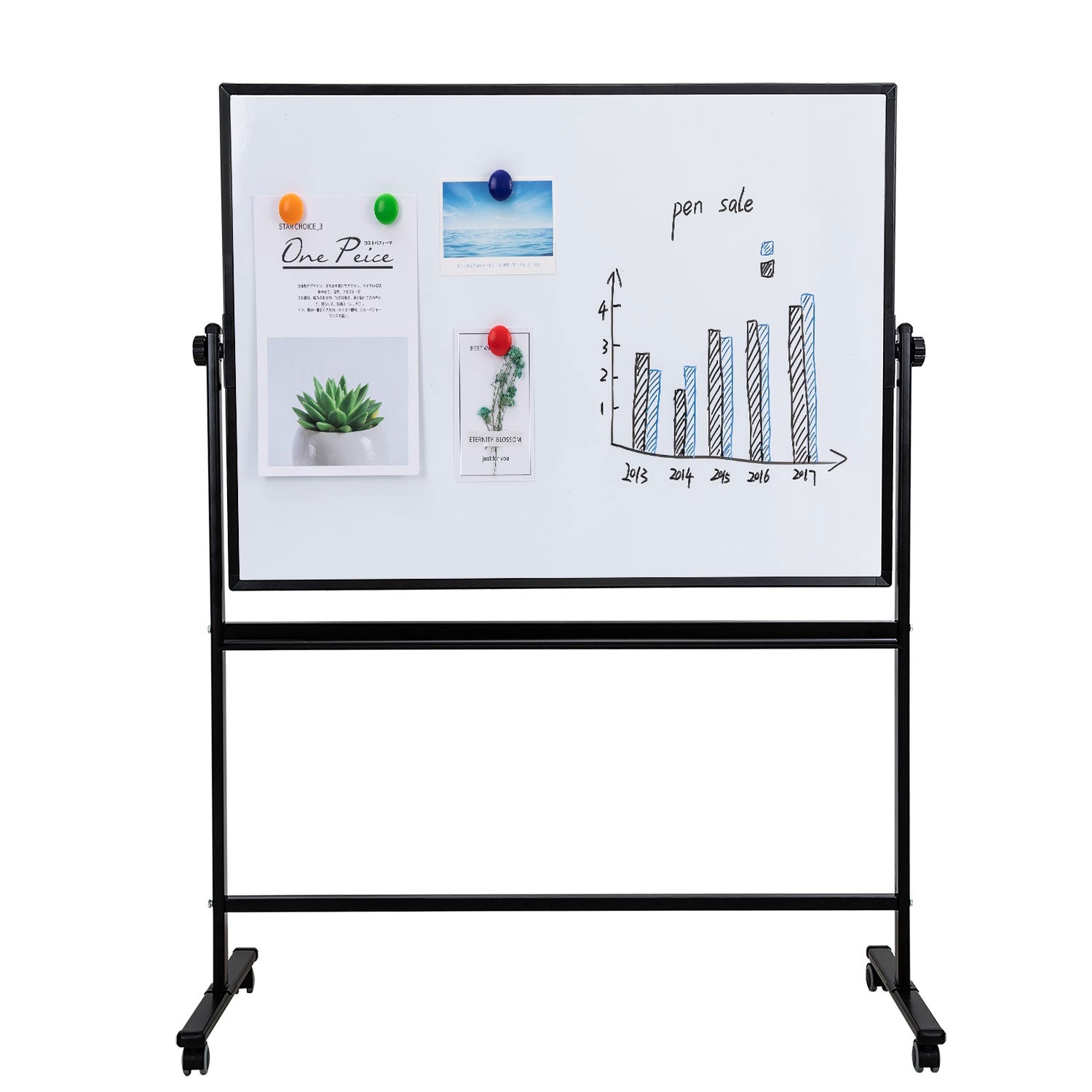 WHITEBOARD MAGNETIC MOBIL 90*150 CM RAMA ALUMINIU DELI WHITEBOARD MAGNETIC MOBIL 90*150 CM RAMA ALUMINIU DELI